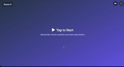 Number Memory gameplay preview