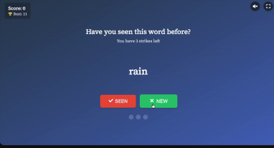 Word Memory gameplay preview